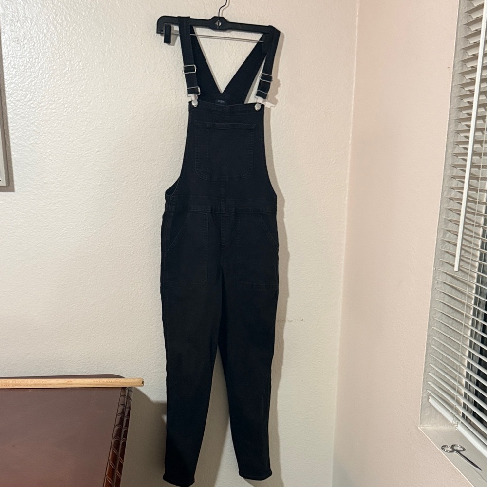 J. Crew Women's Black Denim Overalls - Picture 3 of 12